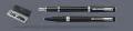 Zestaw Pióro wieczne + Długopis Parker Meridian Mate Black CT | Stalówka F - 2231404_2231407