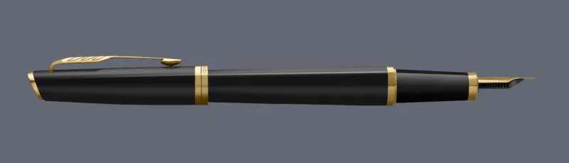 Pióro wieczne Parker Meridian Mate Black GT | Stalówka F - 2231396