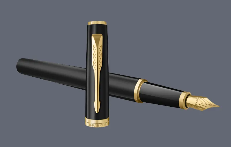 Pióro wieczne Parker Meridian Mate Black GT Stalówka F - 2231396