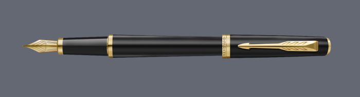 Pióro wieczne Parker Meridian Mate Black GT Stalówka F - 2231396