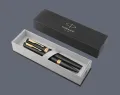 Zestaw Pióro wieczne + Długopis Parker Meridian Mate Black GT | Stalówka F - 2231396_2231399