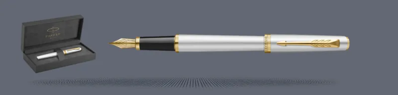 Pióro wieczne Parker Meridian Chrome GT + Premium Box | Stalówka F - 2231384