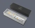 Zestaw Pióro wieczne + Długopis Parker Meridian Chrome GT | Stalówka F - 2231384_2231387