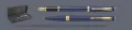 Zestaw Pióro wieczne + Długopis Parker Meridian Blue GT + Premium Box | Stalówka F - 2231408_2231411