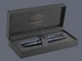 Zestaw Pióro wieczne + Długopis Parker Meridian Blue BT + Premium Box | Stalówka F - 2247778_2247781