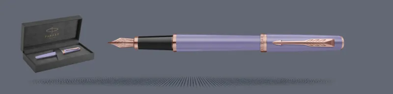 Pióro wieczne Parker Meridian Lilac PGT + Premium Box | Stalówka F - 2231408