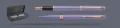 Zestaw Pióro wieczne + Długopis Parker Meridian Lilac PGT + Premium Box | Stalówka F - 2247766_2247769