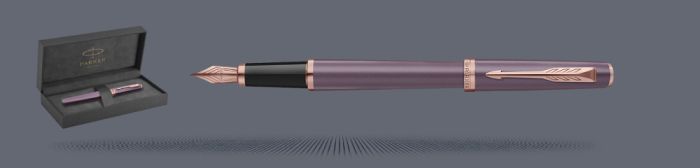 Pióro wieczne Parker Meridian Purple PGT + Premium Box | Stalówka F - 2247762