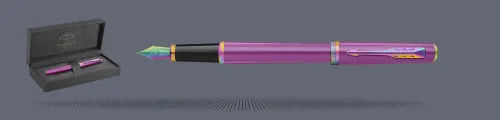Zestaw Pióro wieczne Parker Meridian Grape RBT + Premium Box | Stalówka F - 2247774