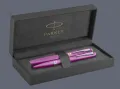 Zestaw Pióro wieczne + Długopis Parker Meridian Grape RBT + Premium Box | Stalówka F - 2247774_2247777
