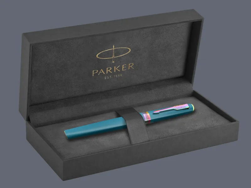 Pióro wieczne Parker Meridian Teal RBT + Premium Box | Stalówka F - 2247770