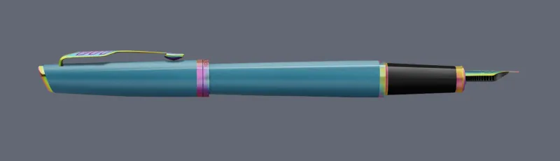 Pióro wieczne Parker Meridian Teal RBT Stalówka F - 2247770