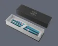 Zestaw Pióro wieczne + Długopis Parker Meridian Teal RBT | Stalówka F - 2247770_2247773