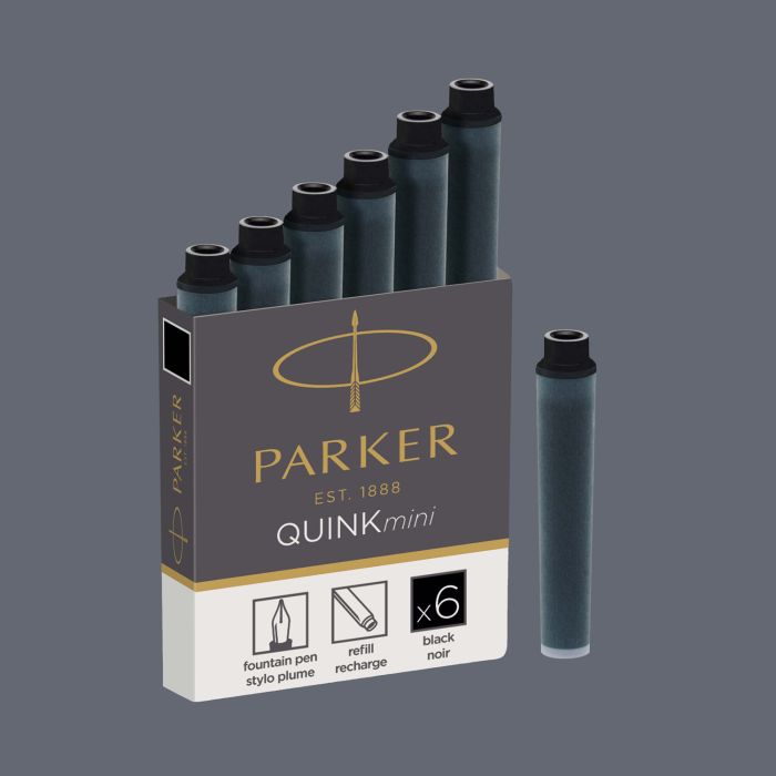 Naboje atramentowe Parker Quink Mini Czarne 6 szt. - 1950407