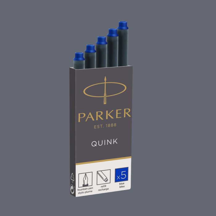 Naboje atramentowe Parker Quink Standard Długie Niebieskie 5 szt. - 1950384
