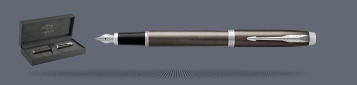 Zestaw Pióro wieczne Parker IM Core Dark Espresso CT + Premium Box