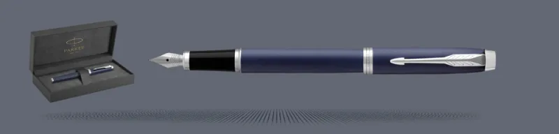 Zestaw Pióro wieczne Parker IM Core Niebieski Mat CT + Premium Box