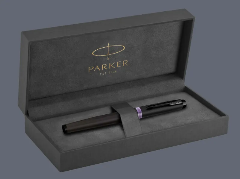 Zestaw Pióro wieczne Parker IM Professionals Vibrant Ring Amethyst Purple + Premium Box
