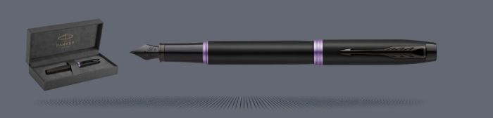 Zestaw Pióro wieczne Parker IM Professionals Vibrant Ring Amethyst Purple + Premium Box