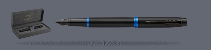 Zestaw Pióro wieczne Parker IM Professionals Vibrant Ring Marine Blue + Premium Box