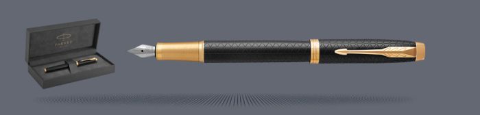 Zestaw Pióro wieczne Parker IM Premium Royal Czarny GT + Premium Box