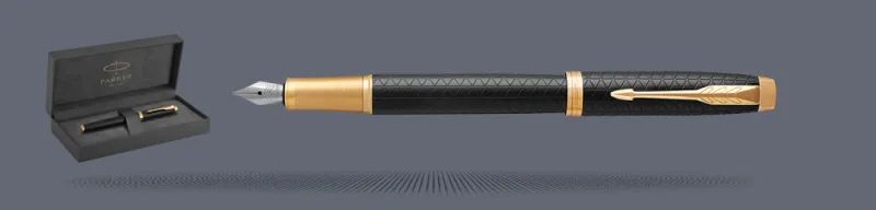 Zestaw Pióro wieczne Parker IM Premium Royal Czarny GT + Premium Box