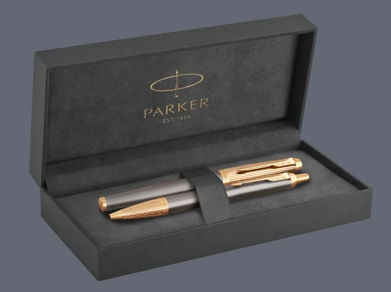 Zestaw Pióro wieczne + Długopis Parker IM Premium Pioneers GT + Premium Box