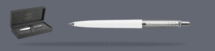 Zestaw Długopis Parker Jotter Originals Biały CT + Box Premium