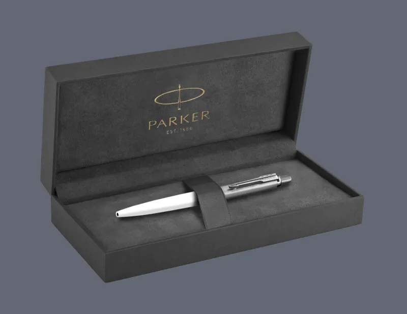 Zestaw Długopis Parker Jotter Originals Biały CT + Box Premium