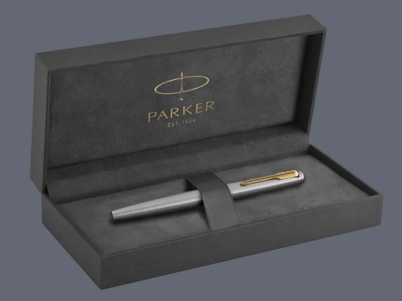 Zestaw Pióro wieczne Parker Jotter Core Błyszcząca Stal GT + Premium Box
