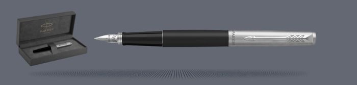 Zestaw Pióro wieczne Parker Jotter Core Bond Street Czarny CT + Premium Box