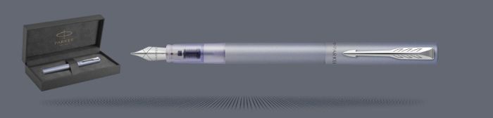Zestaw Pióro wieczne Parker Vector XL Silver Blue + Premium Box