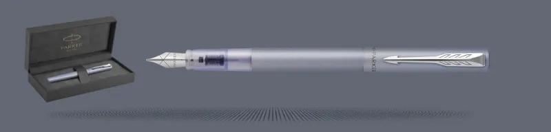 Zestaw Pióro wieczne Parker Vector XL Silver Blue + Premium Box