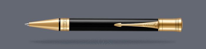 Długopis Parker Duofold Classic Czarny Akryl GT - 1931386