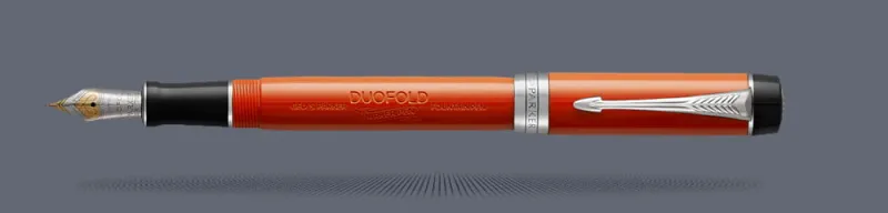 Pióro wieczne Parker Duofold Classic Centennial Czerwony Akryl CT | Stalówka F/18k - 1931375