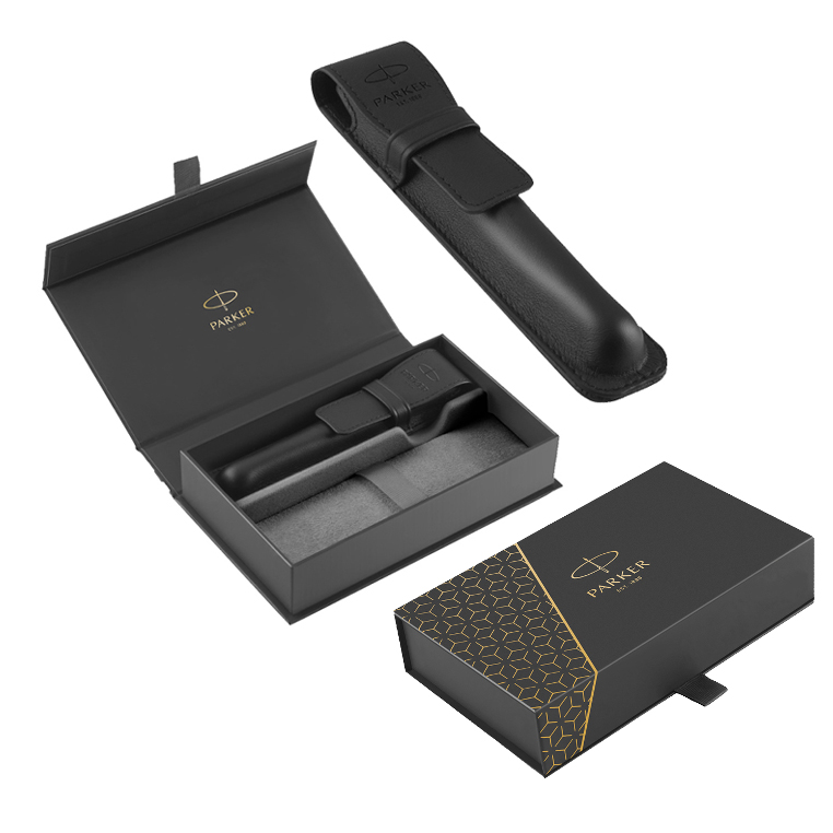 Box Parker z Etui ze skóry naturalnej