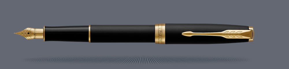 Pióro wieczne Parker Sonnet Core Czarny Mat GT | Stalówka F - 1931516