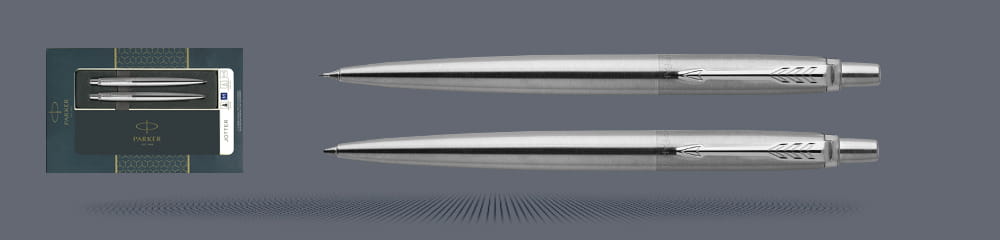 Zestaw prezentowy Duo Długopis + Ołówek Parker Jotter Core Błyszcząca Stal CT - 2093256