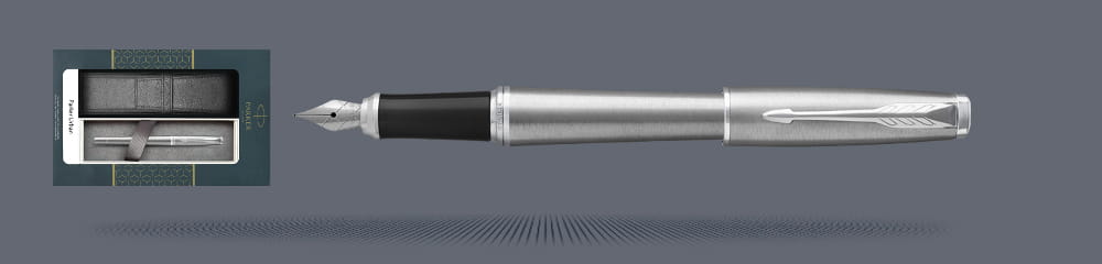 Zestaw Pióro wieczne Parker Urban Core Stalowy CT + Etui Kolor | Stalówka M - 1931605