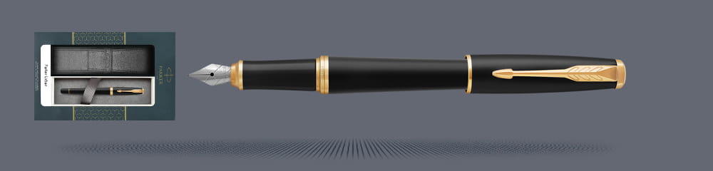 Zestaw Pióro wieczne Parker Urban Core Muted Black GT + Etui Kolor | Stalówka F - 1931593