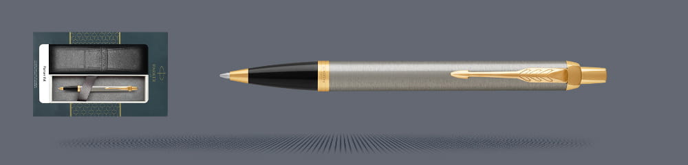 Zestaw Długopis Parker IM Core Brushed Metal GT + Etui Kolor - 1931670