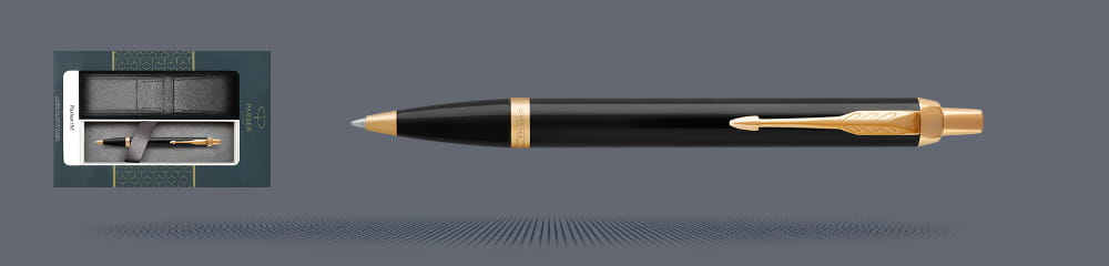 Zestaw Długopis Parker IM Core Czarny GT + Etui Kolor - 1931666
