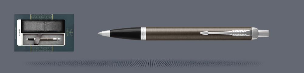 Zestaw Długopis Parker IM Core Dark Espresso CT + Etui Kolor - 1931671