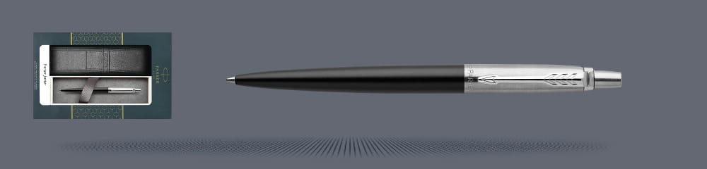 Zestaw długopis Parker Jotter Core Bond Street Czarny CT  + Etui Kolor - 1953184