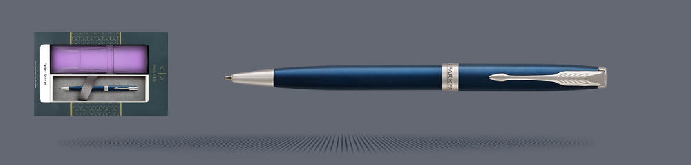 Zestaw Długopis Parker Sonnet Core Niebieski Satynowy Lakier CT + Etui Kolor - 1931536