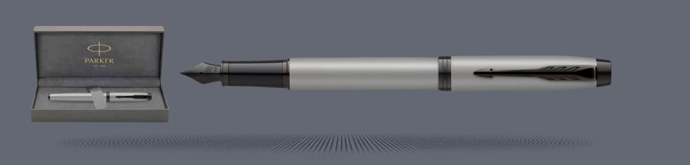 Zestaw Pióro wieczne Parker IM Achromatic Grey + Premium Box | Stalówka F - 2127619
