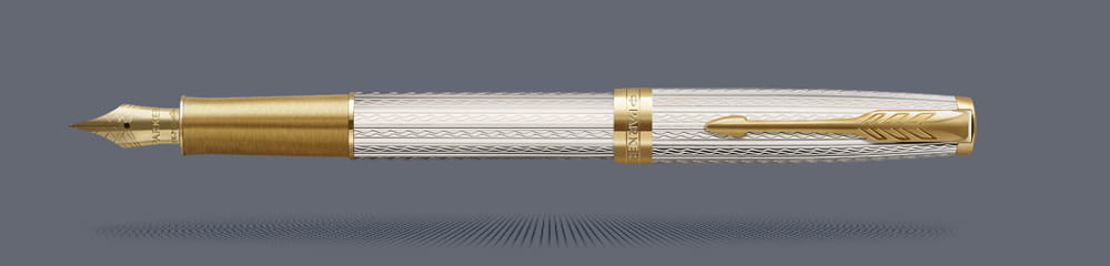 Pióro wieczne Parker Sonnet Premium Silver Mistral GT | Stalówka F/18k - 2119792