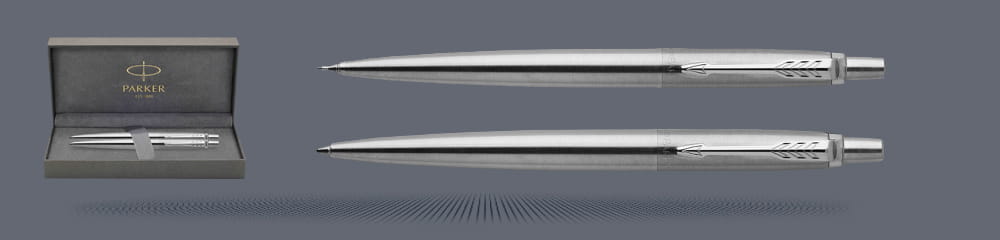 Zestaw piśmienny Długopis + Ołówek Parker Jotter Core Błyszcząca Stal CT + Premium Box