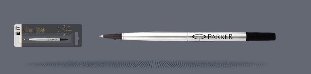 Wkład do pióra kulkowego Parker Czarny | Końcówka M - S0168630