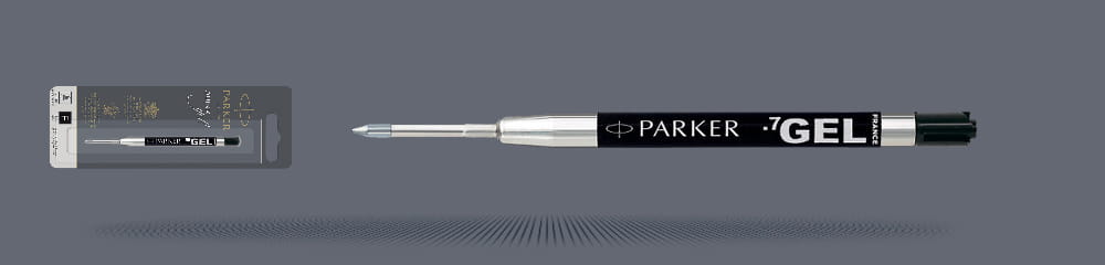Wkład żelowy do długopisu Parker Czarny | Końcówka F - 2020762
